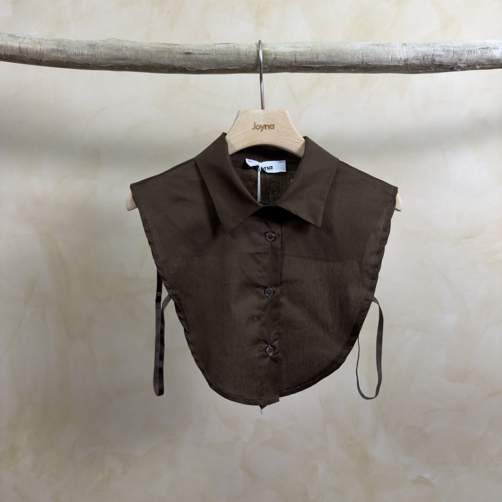 [33104-choco] Col chemise - Julia - Choco