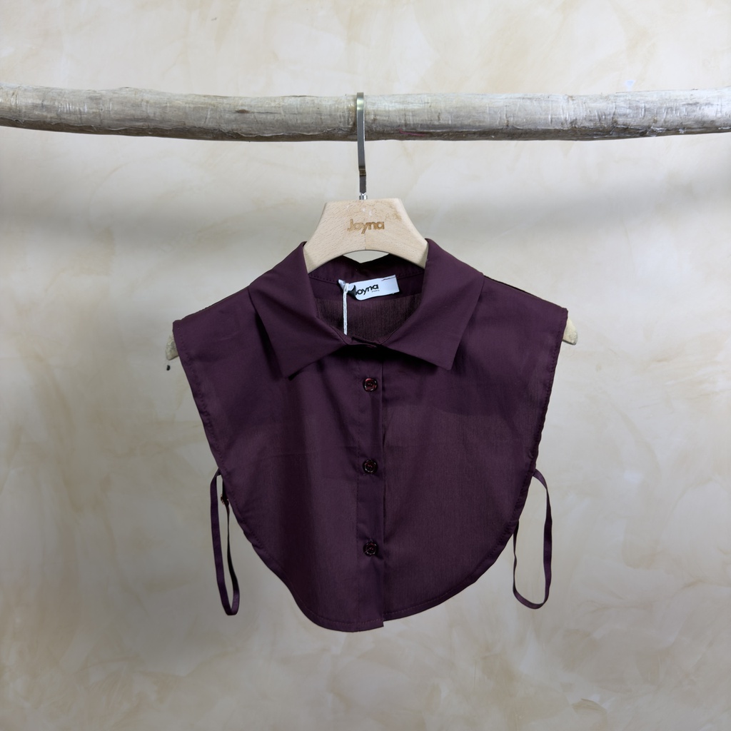 [33104-bordeaux] Col chemise - Julia - Bordeaux