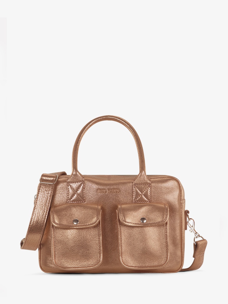 [PM-dandyS-orrose] Sac à main en cuir - Paul Marius - Le Dandy S - Or rose