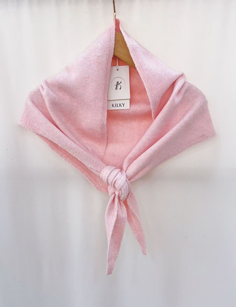 Foulard - Uni - Rose poudré