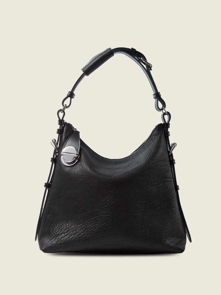 Sac en cuir femme - Paul Marius - Elliott Hobo - Noir