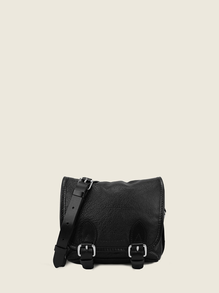 [PM-LoulouS-Noir] Sac bandoulière en cuir femme - Paul Marius - Loulou S - Noir