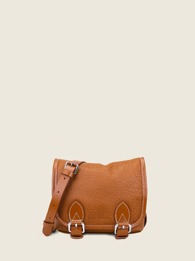 [PM-loulouS-naturel] Sac bandoulière en cuir femme - Paul Marius - Loulou S - Naturel