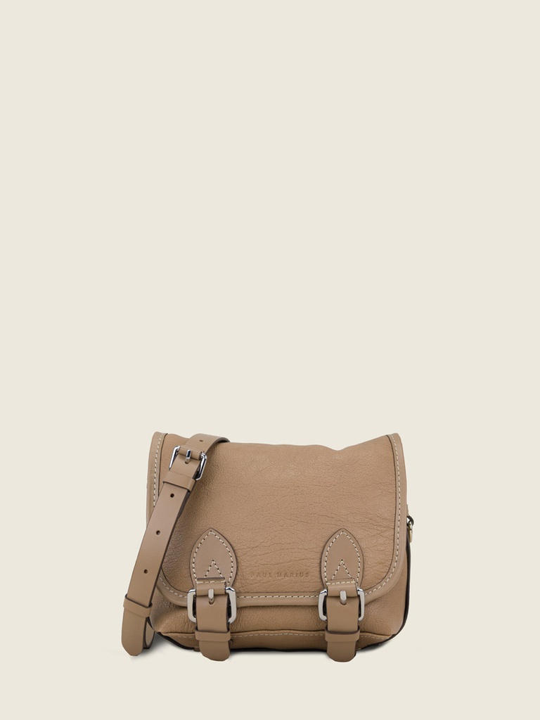 Sac bandoulière en cuir femme - Paul Marius - Loulou S - Taupe