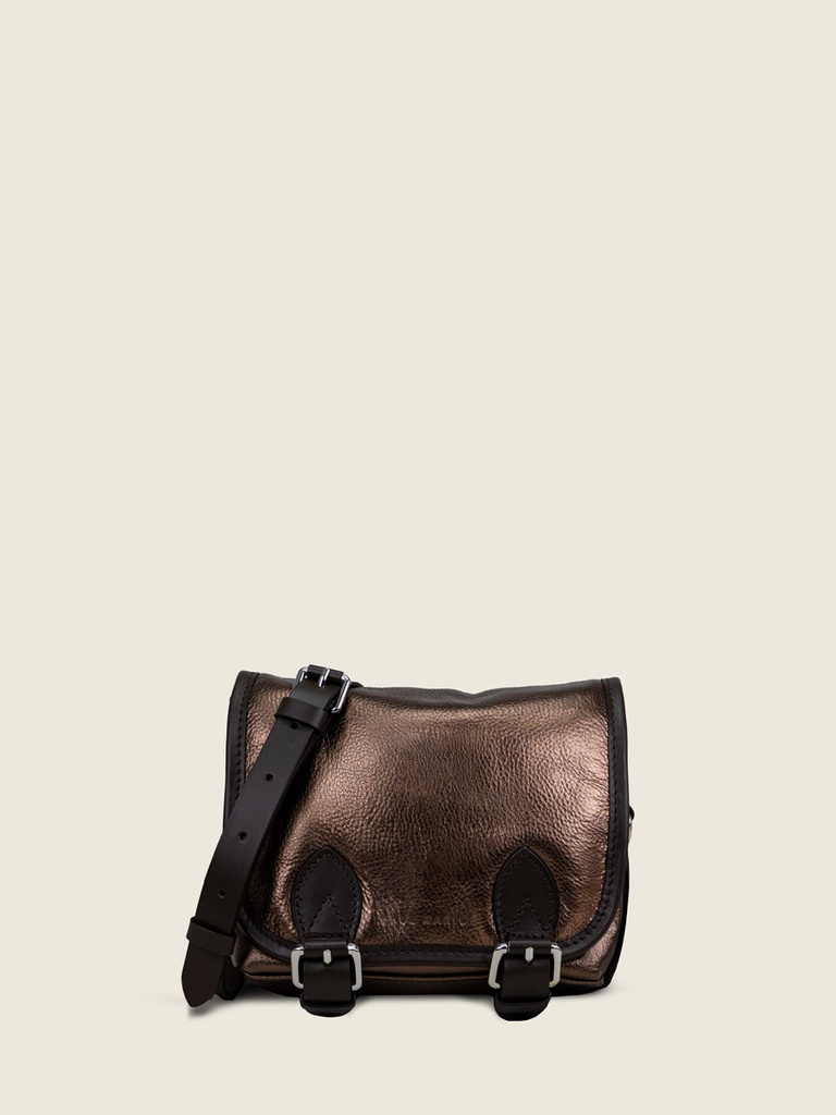 [PM-loulouS-cuivre] Sac bandoulière en cuir femme - Paul Marius - Loulou S - Cuivré