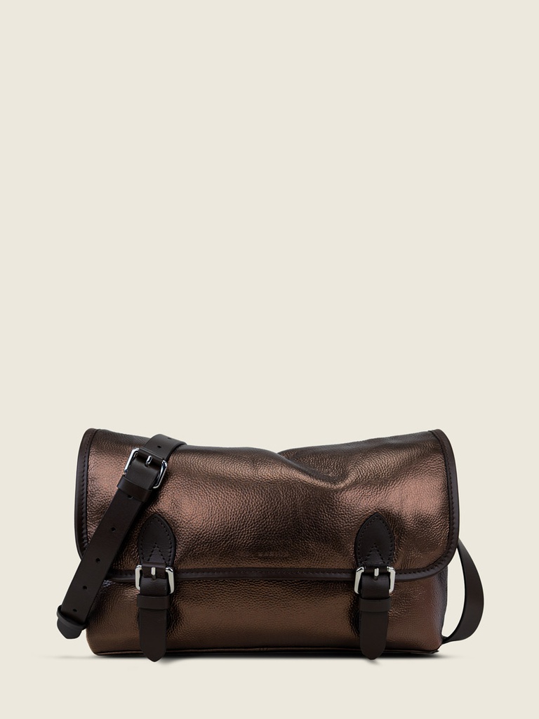Sac bandoulière en cuir femme - Paul Marius - Loulou - Cuivré