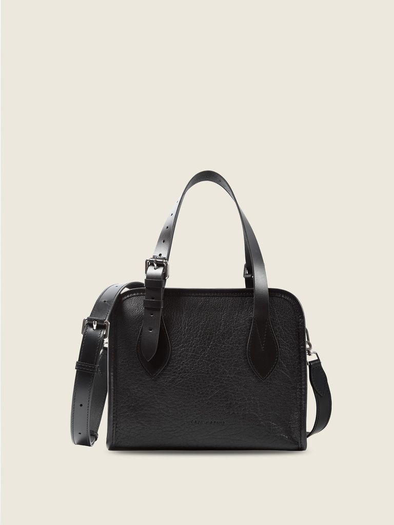 Mini sac cabas en cuir femme - Paul Marius - LeCabas S - Noir