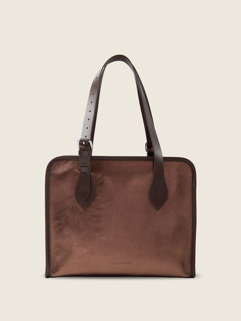 Sac cabas en cuir femme - Paul Marius - LeCabas - Cuivré