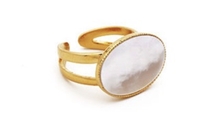 Bague - By Sidonie - Or - Agathe - Nacre blanche