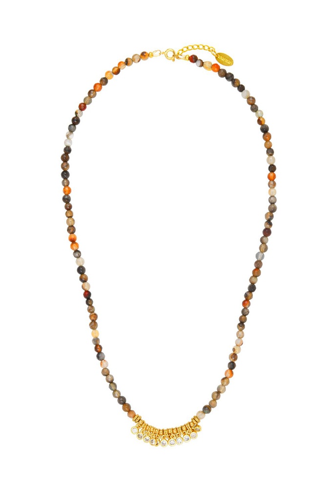[KHARMARI-ANTIK-DIWALI-SIENNE-STRASS] Collier - Kharmari - Diwali - Sienne - Strass