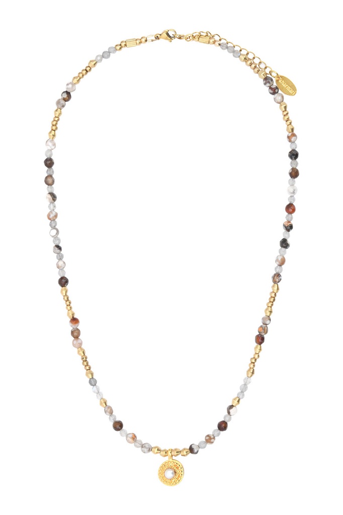 [CO-NOA-AN] Collier - Kharmari - Noa - Agate nacre