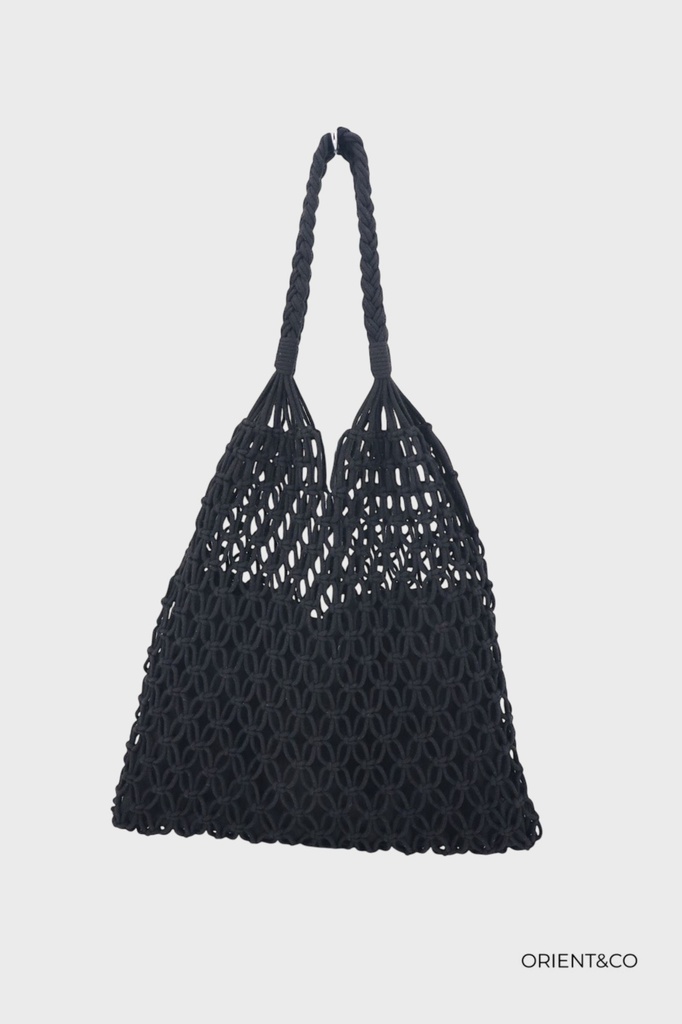 [SAC-3700004-noir] Sac en crochet - Noir