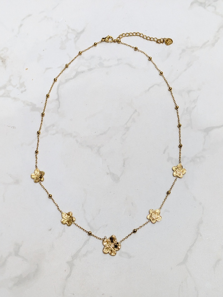 [47368-COLLIER-ROSELIA-OR] Collier en acier - Rosalia - Doré