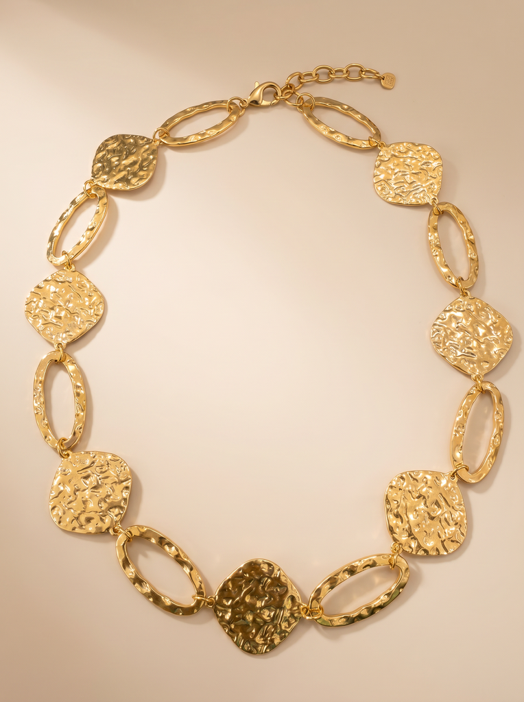 Collier en acier - Eclat - Doré