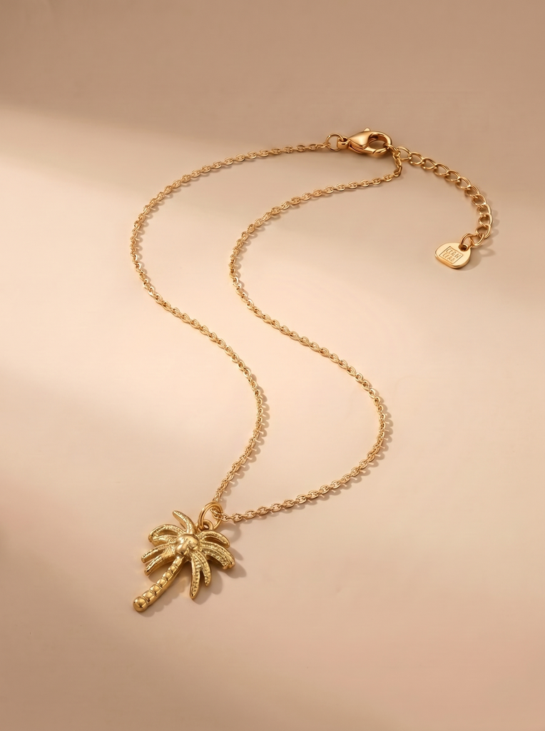 [47425-COLLIER-SUNSET-OR] Collier en acier - Sunset Beach - Doré