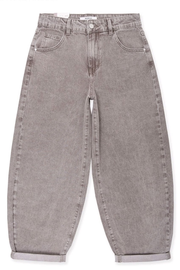 Jeans ballon - Nora - taupe délavé