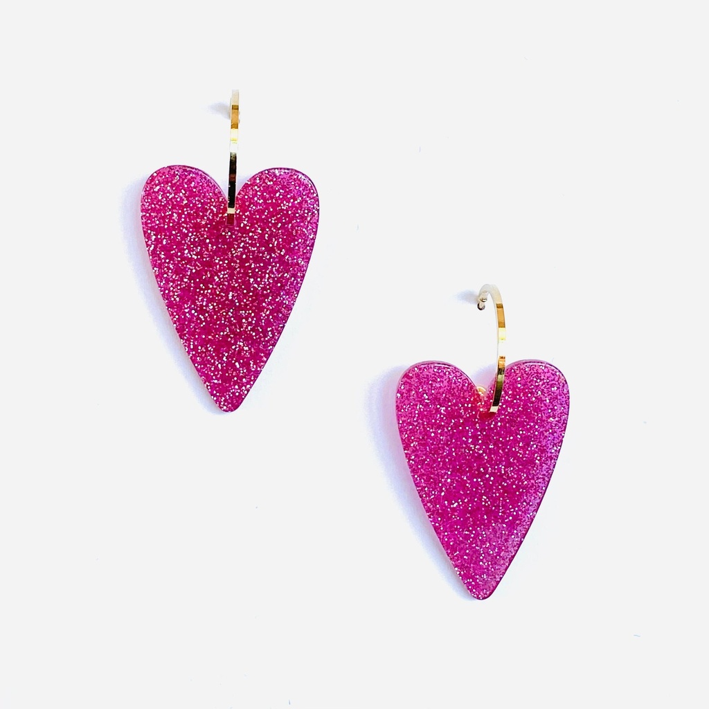 Boucles Lucette Rose
