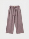 Pantalon jogging en coton délavé - Chocolat