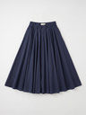 Maxi jupe voile de coton - Indigo