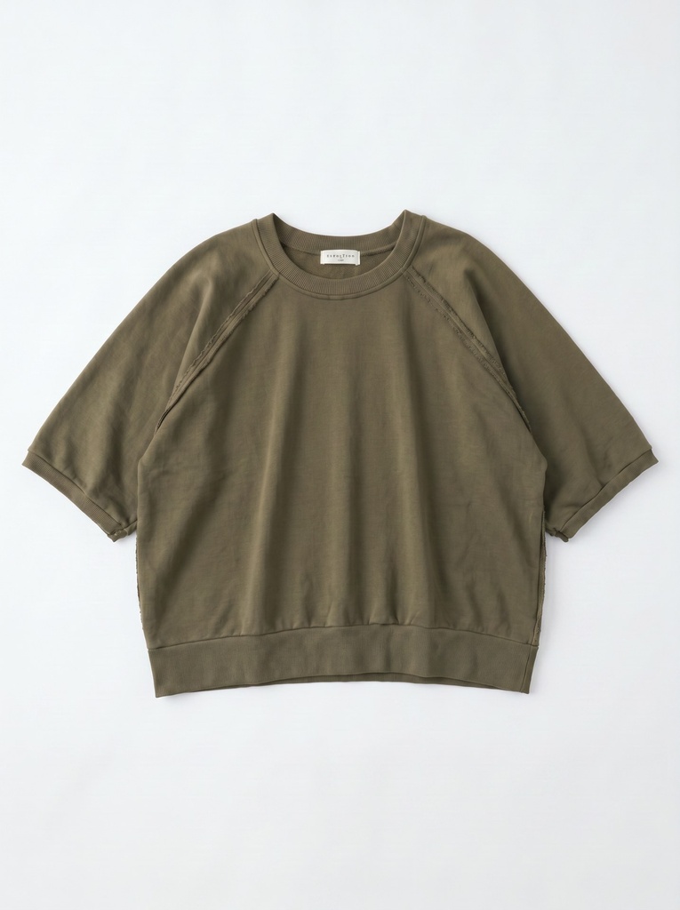 Sweat manches courtes raglan - Vert Hunter