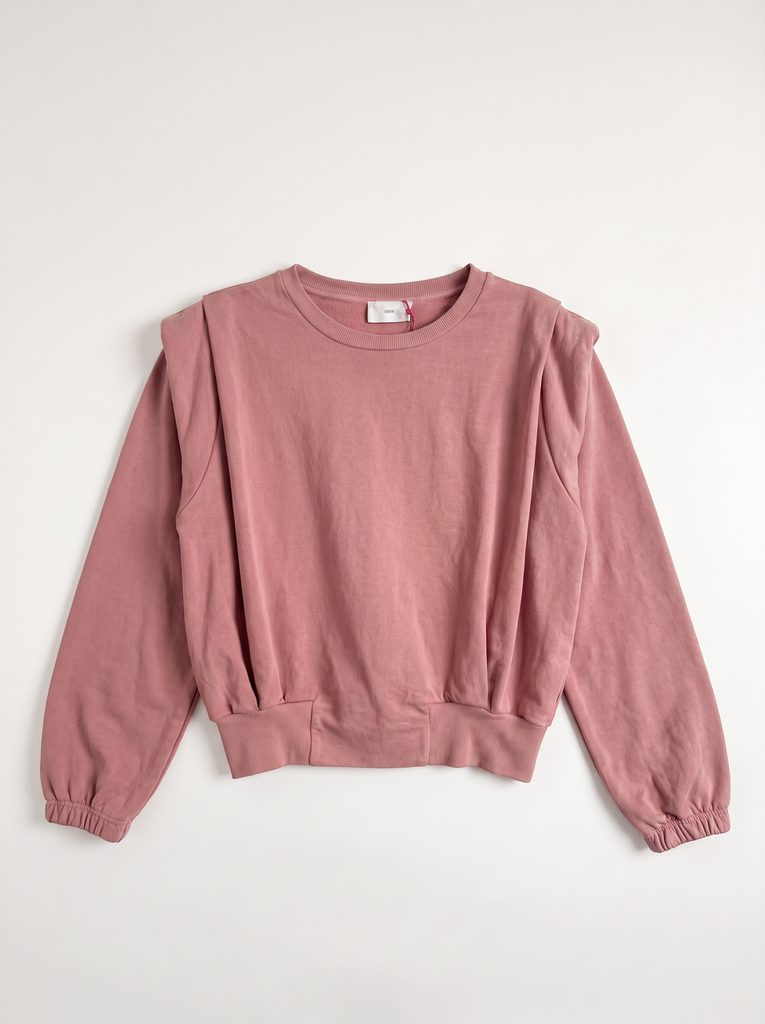 Sweat à pinces épaulettes - Chêne