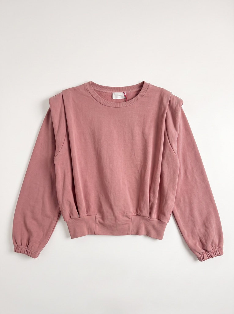 Sweat à pinces épaulettes - Chêne
