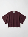 T-shirt court manches drapées - Açaï