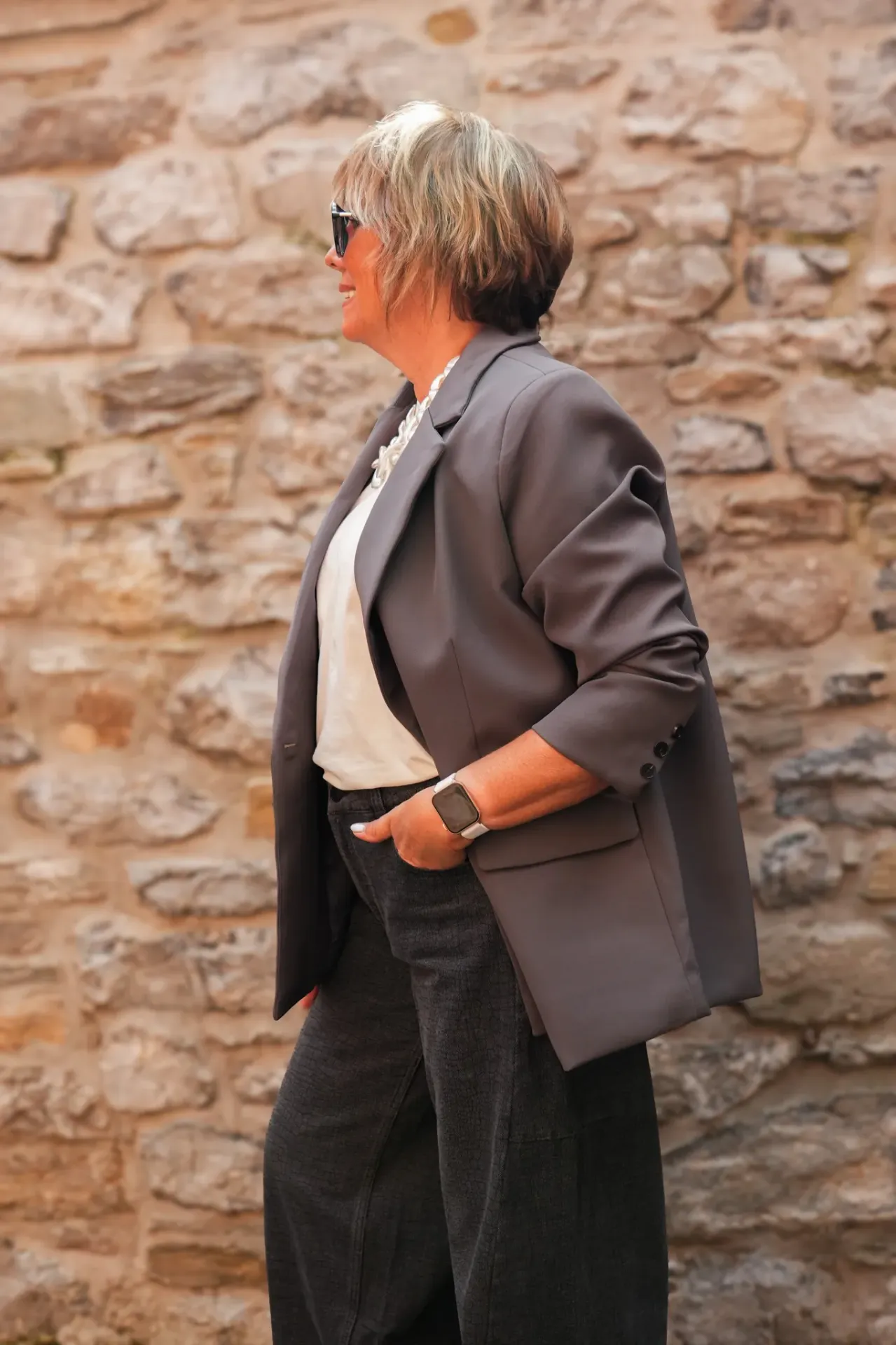 Blazer sam oversize - Gris