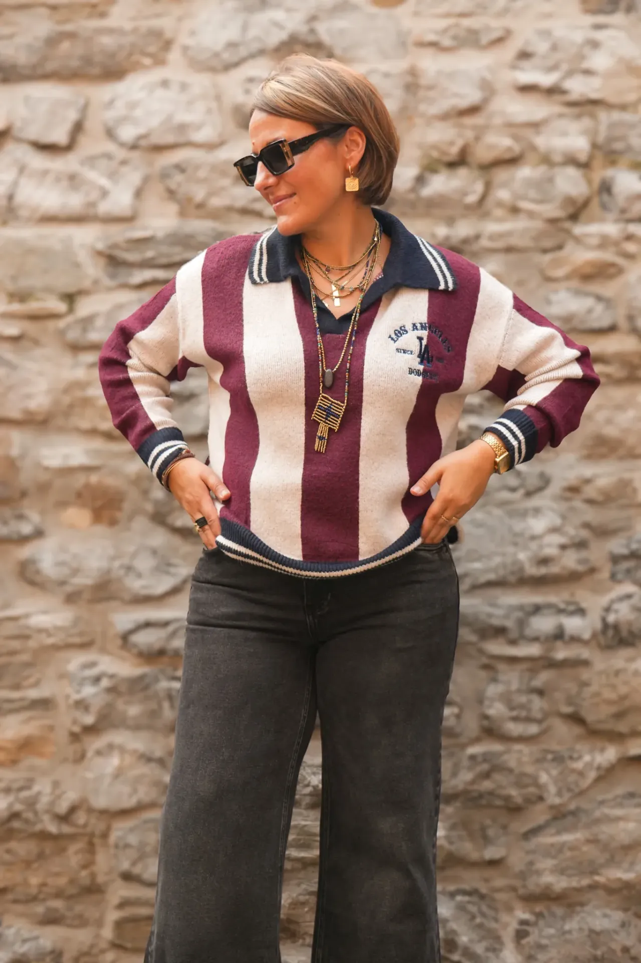 Pull col polo esprit collège - Bordeaux