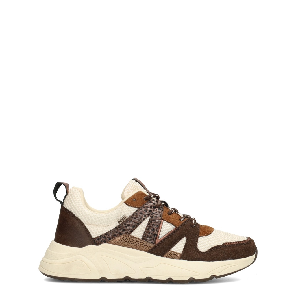 Basket femmes - POSH - Carocel - Chocolat foncé