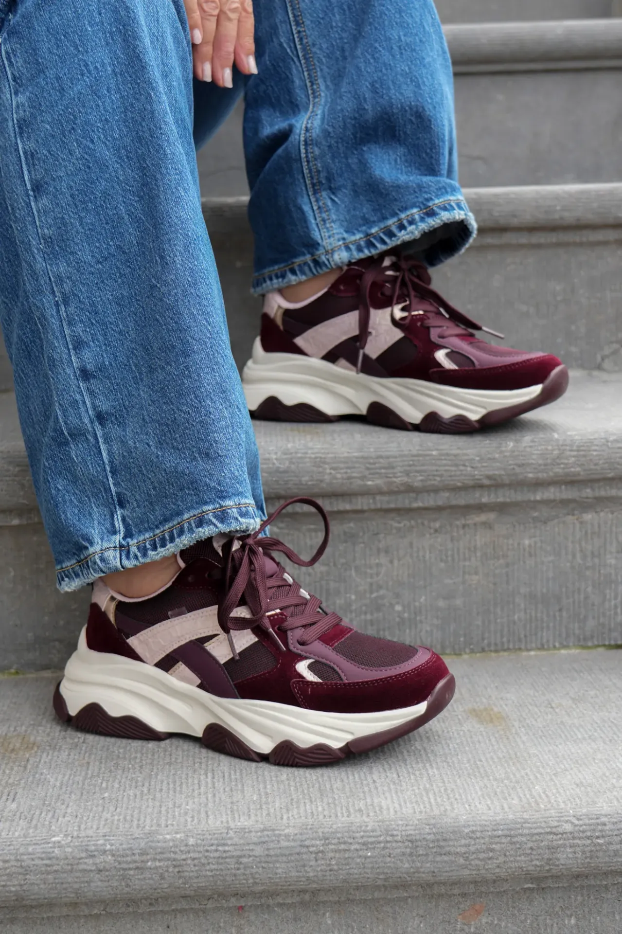 Basket femmes - POSH - Gigi - Bordeaux