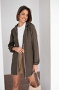 Imperméable long à capuche - Kaki