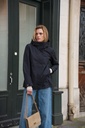 Veste imperméable à col montant - Marine