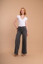 Wide leg en coton - Gris
