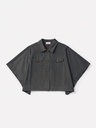 Veste courte manches cape - Smoke