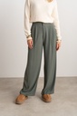 Pantalon de tailleur fluide avec plis plats - Pina - Vert sauge