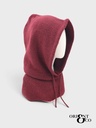 Cagoule en maille à cordons - Bordeaux