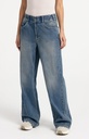 Jean à jambes larges extra-longues (L32) - YAYA - Mid Blue Denim