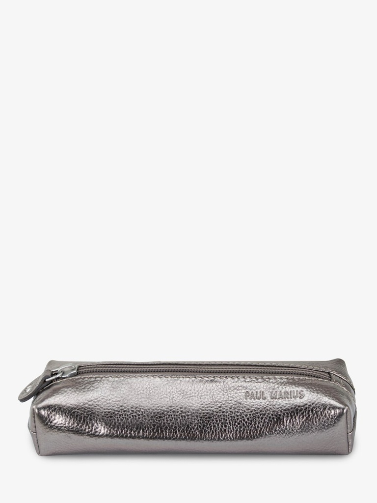 LePlumier Acier - trousse stylo écolier argenté