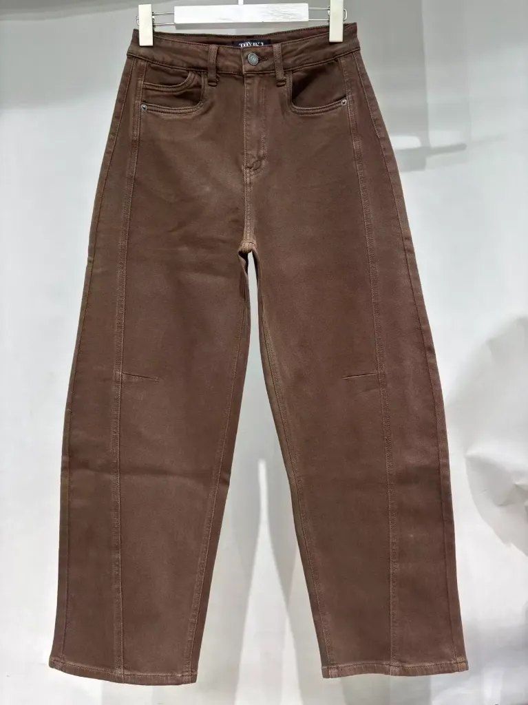 Jeans coupe ballon - Marron