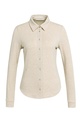 Chemisier en jersey chiné avec col - YAYA - Pure Cashmere Grey Melange