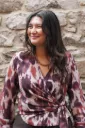 Blouse imprimée - Mauve