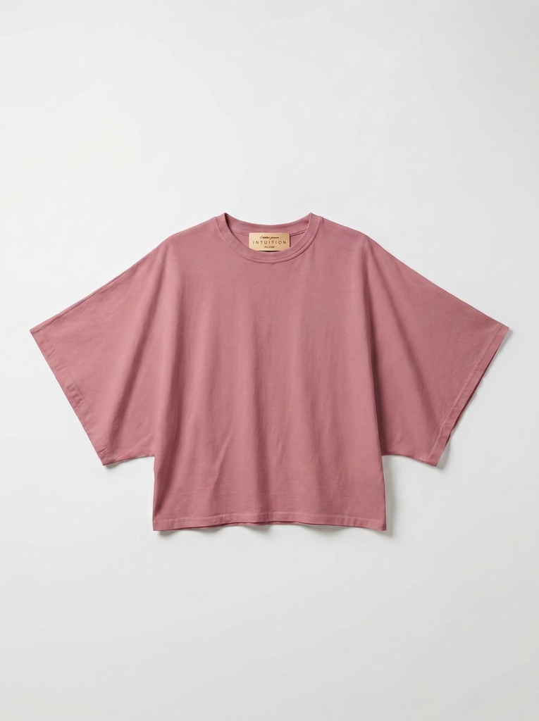 T-shirt en coton manches drapées  - Mave