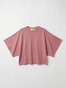 T-shirt en coton manches drapées  - Mave