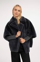 Veste oversize réversible en fausse fourrure - YAYA - Dark Anthracite