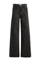 Jean taille haute à coupe large (L34) - YAYA - Black Denim