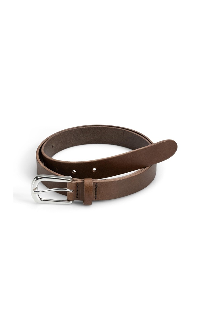 Ceinture en cuir avec boucle classique - YAYA - Delicioso Brown