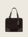 Sac cabas Paul Marius LeCabas en cuir suédé chocolat