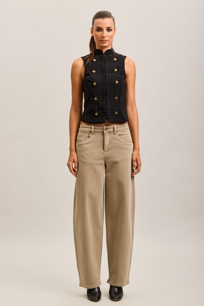 Jeans ballon - Beige