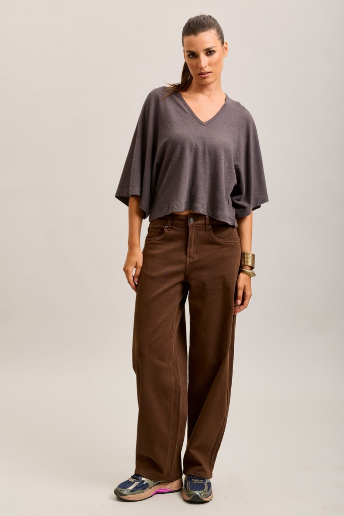 Jeans ballon - Marron